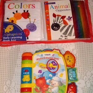 LIGHT-UP MUSICAL RHYME & DISCOVER BOOK W/ ANIMALS & COLORS EARLY LEARNING BOOK